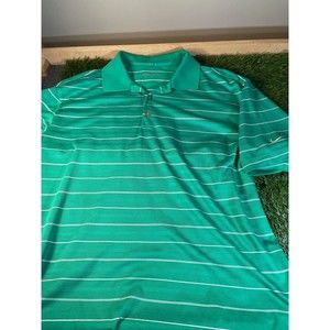 Nike Mens Golf Polo Size Medium Green